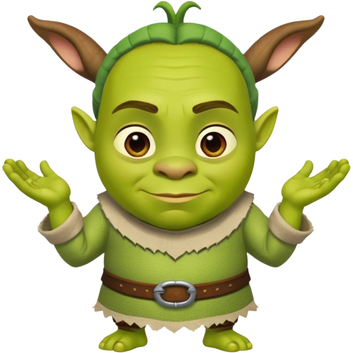 Shrek-inspired character emoji