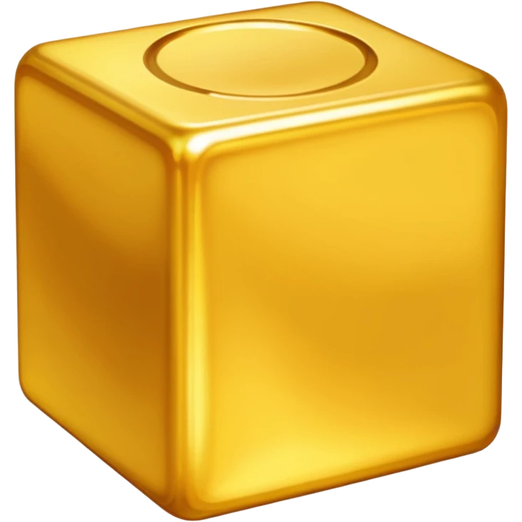 Pure gold block like in Minecraft emoji