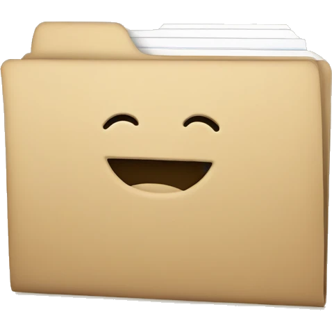 a folder full of paper with a visible home symbol on it emoji