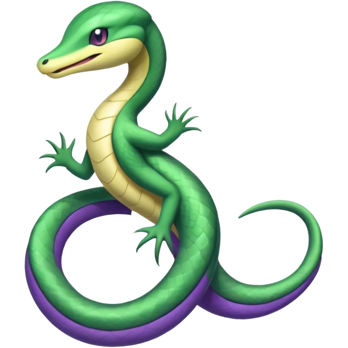 Seviper-Snivy-hybrid-fusion (full body) emoji