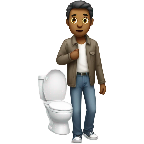 Toilet walking emoji