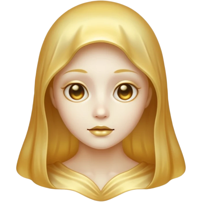 Gold ghost emoji