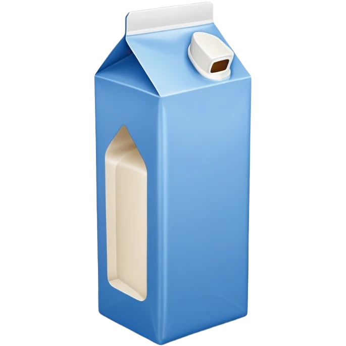 blue milk carton emoji