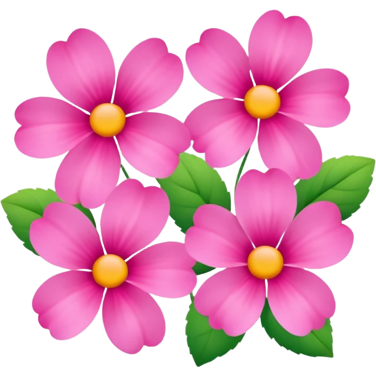 Beautiful pink flowers  emoji