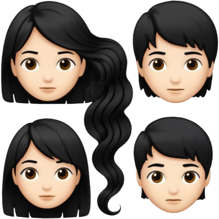 hairstyle emoji