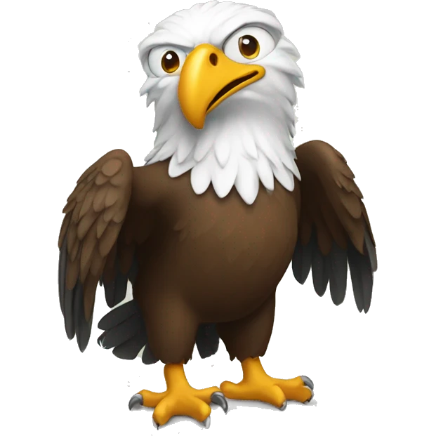 Crazy eagle in school  emoji