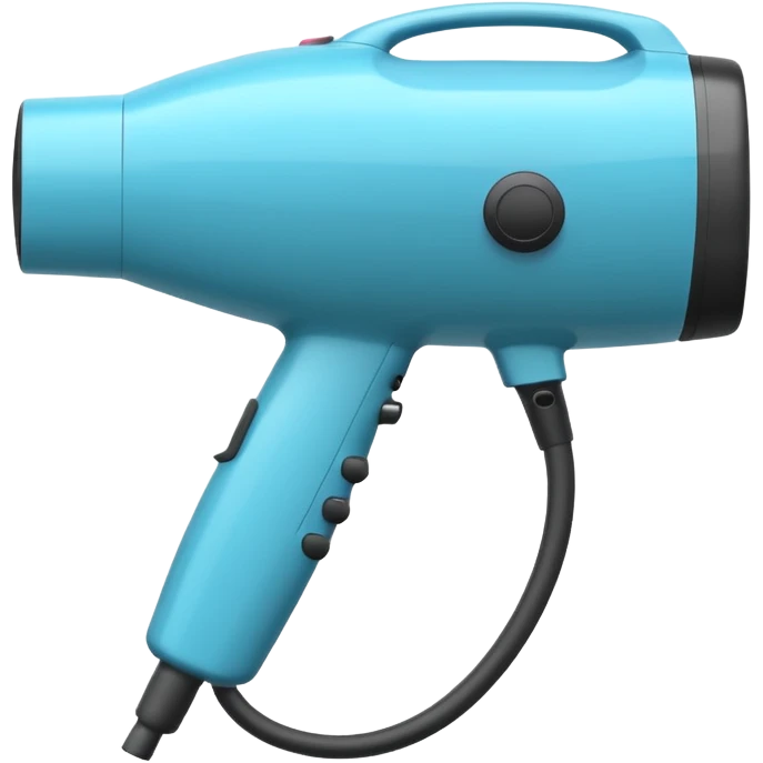 Blowdryer outline white emoji