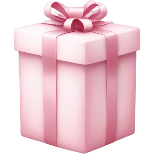 Light pink Christmas gifts under a white Christmas tree  emoji