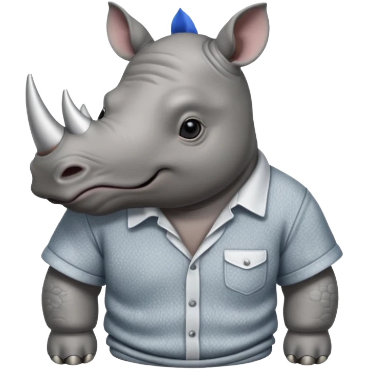 rhino with shirts emoji