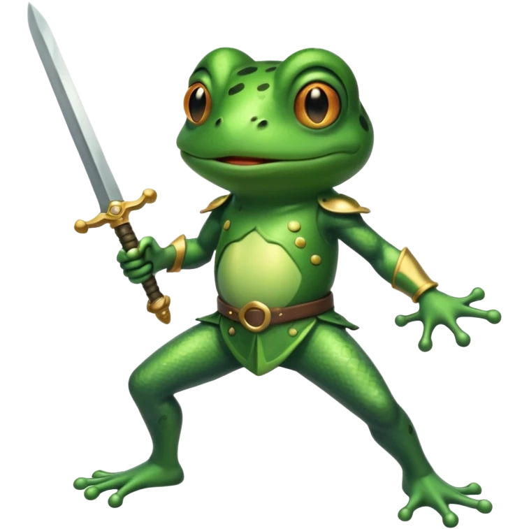 Sapo con espadas y sin patas emoji
