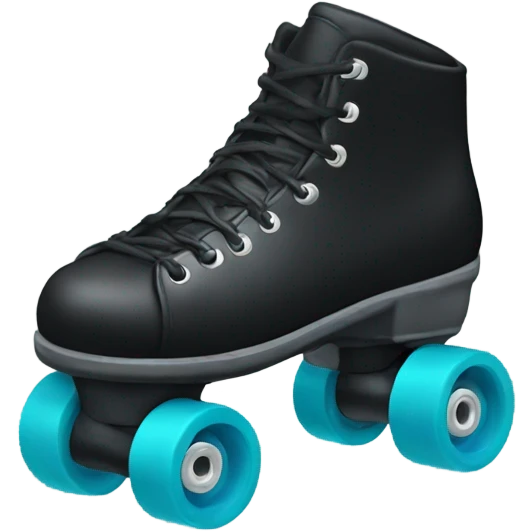 Black Roller Skates emoji