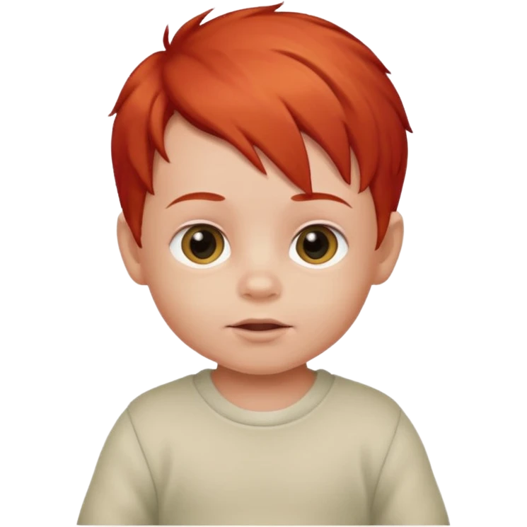 red hair baby boy emoji