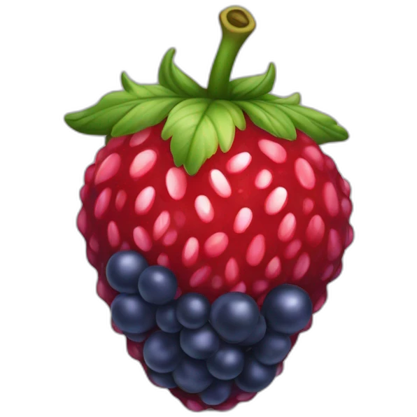 Fraise framboise myrtille emoji