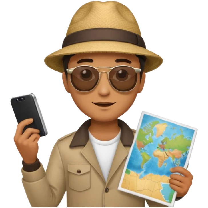 man holding a map @emoji emoji