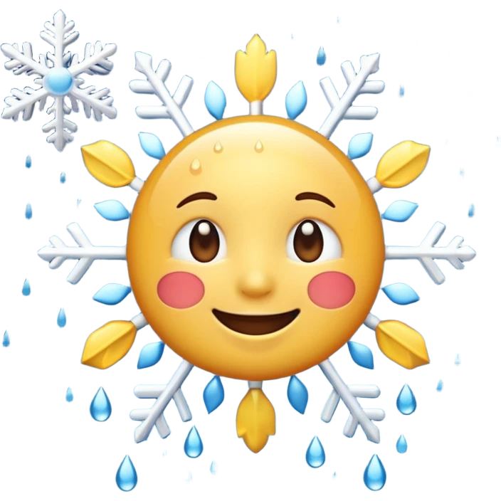 create a realistic emoji showing different weather siituations emoji