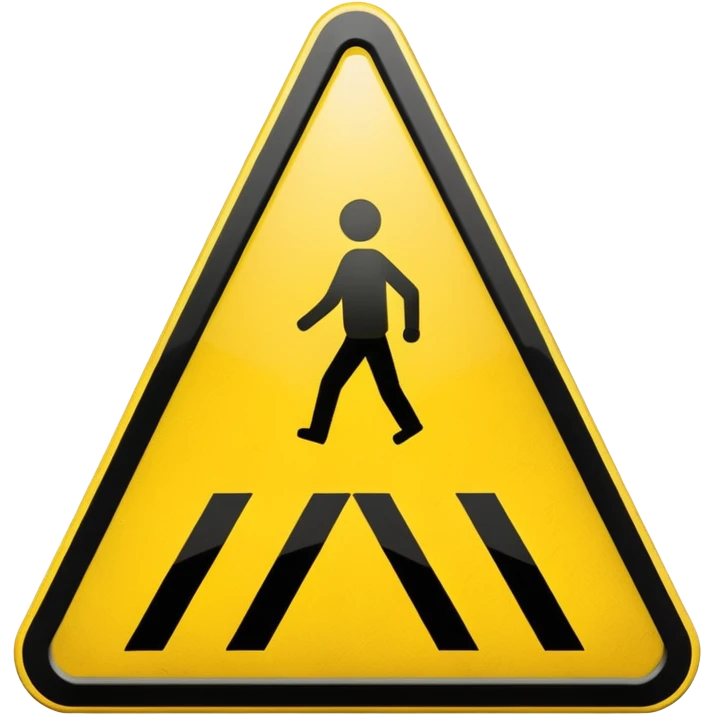 pedestrian crossing sign emoji