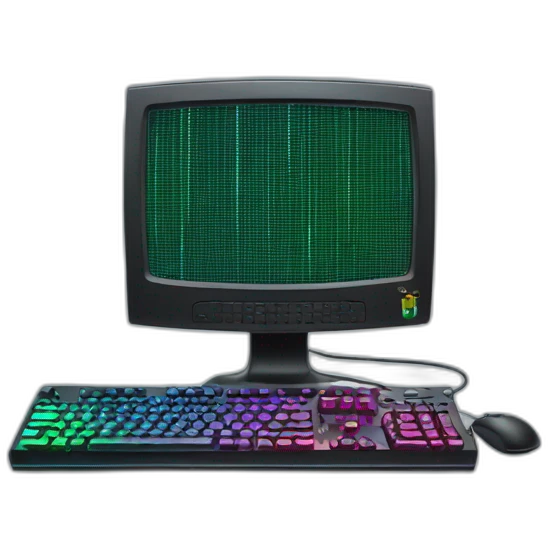 RGB Gaming computer emoji