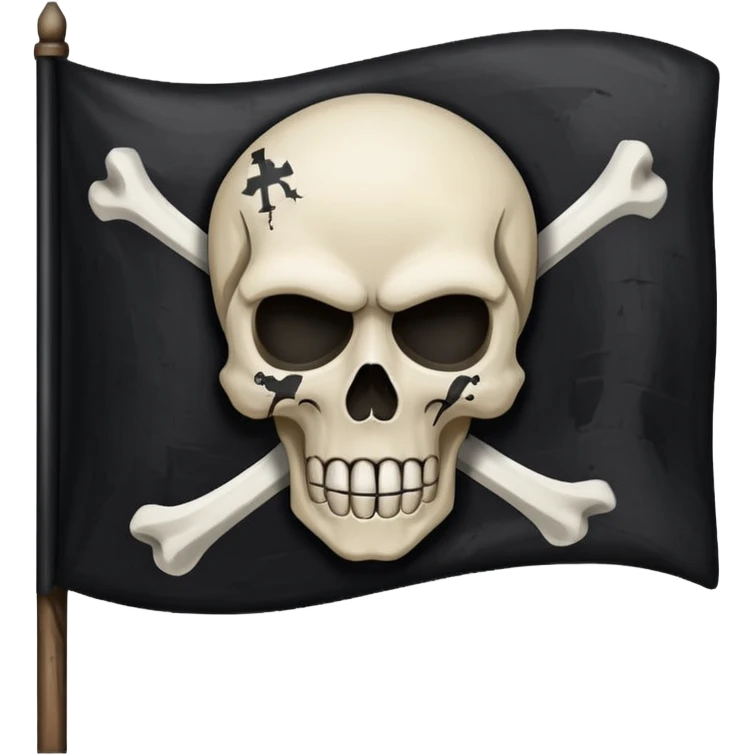natos y waor bandera negra con calavera emoji