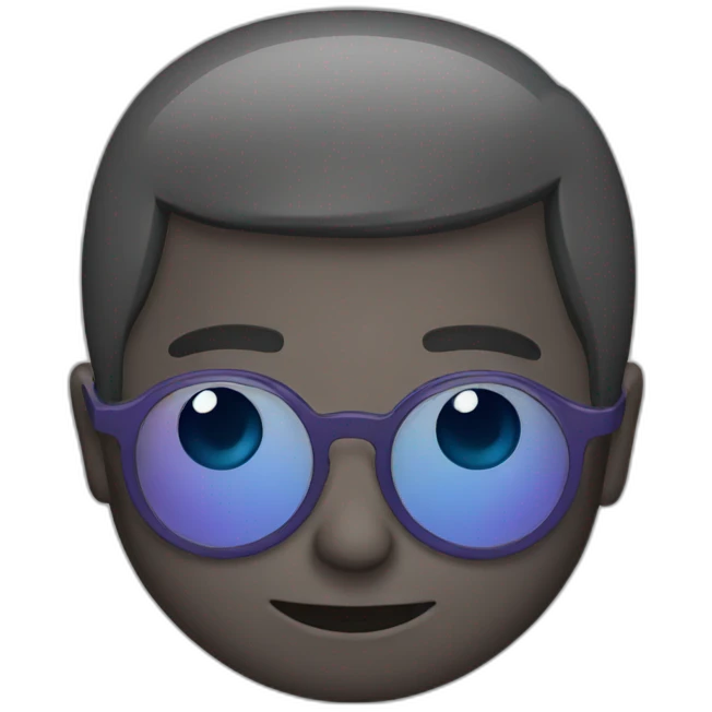 round glasses emoji