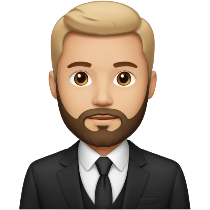 man in suit with beard emoji