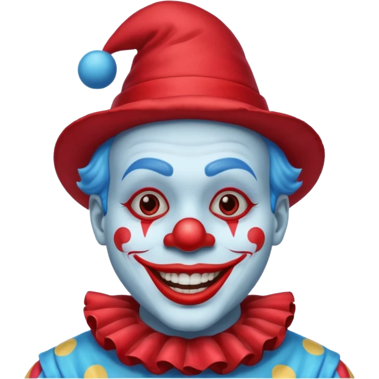 blue clown with hat emoji