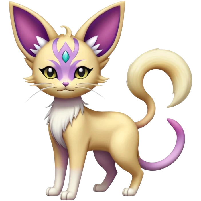 Espeon-Meowth-Delcatty-Fakémon-hybrid-creature (full body)  emoji