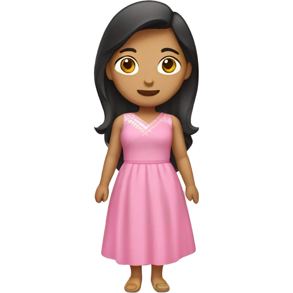 A filipina wearing a pink dress emoji