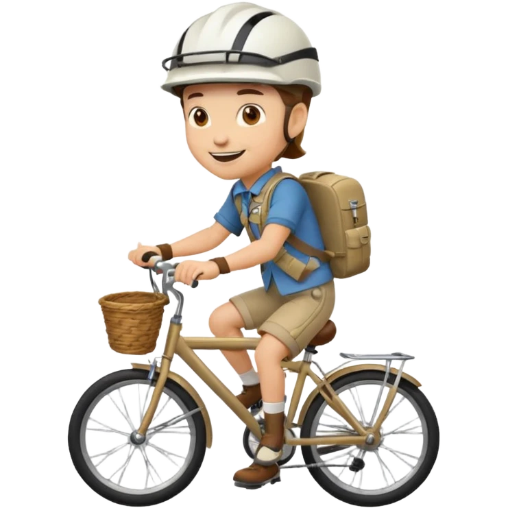 Make emoi of scout on bike emoji