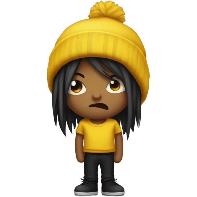 Yellow ball being emo emoji