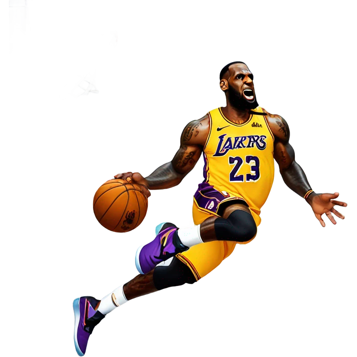 LeBron James with a dunk  emoji