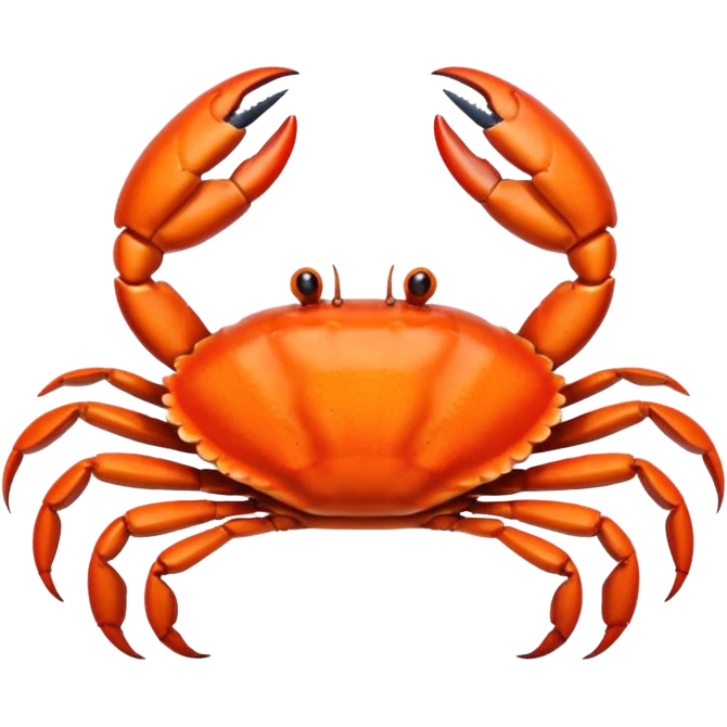 a crab claw, minimal, simple, clear emoji