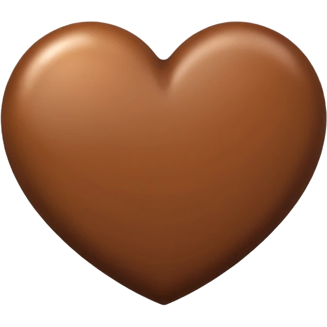 Brown heart emoji