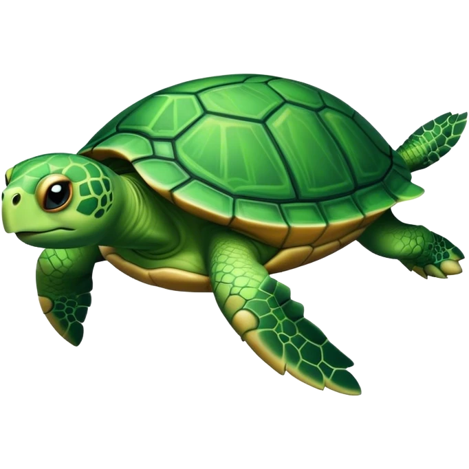 Turtle flying  emoji