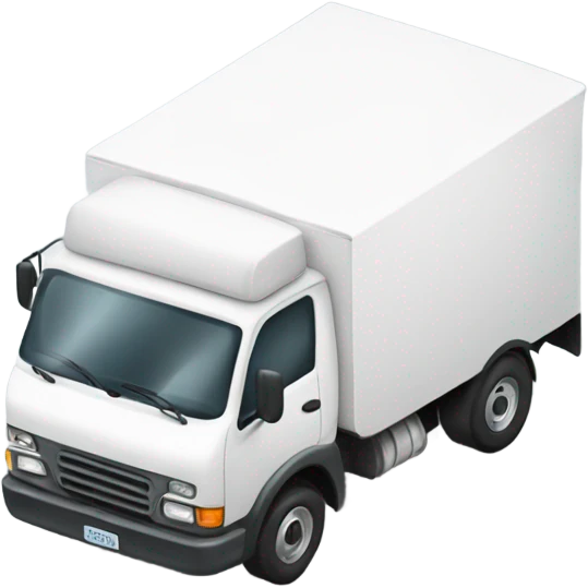 White delivery truck  emoji