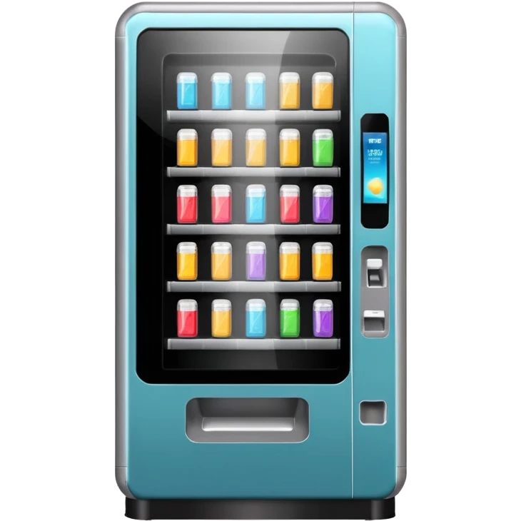 Sleek vending machine emoji
