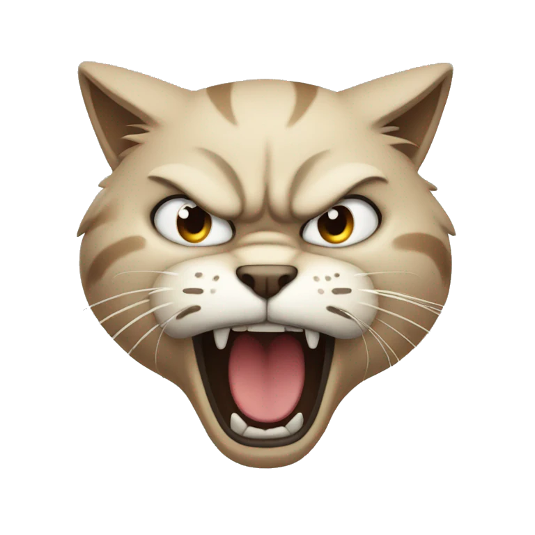 Angry cat emoji
