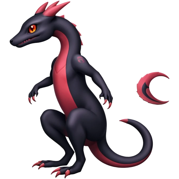 Salazzle-Salandit-Umbreon-Fakémon-hybrid-creature (full body)  emoji