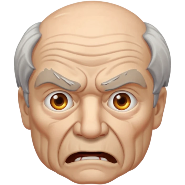 angry old man  emoji