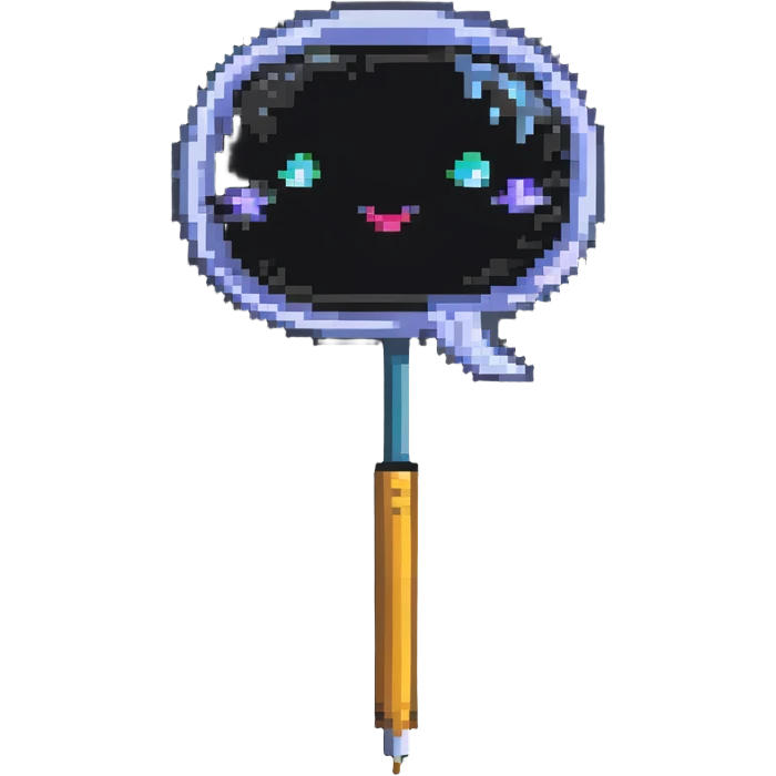 chat bubble with a paint brush inside emoji