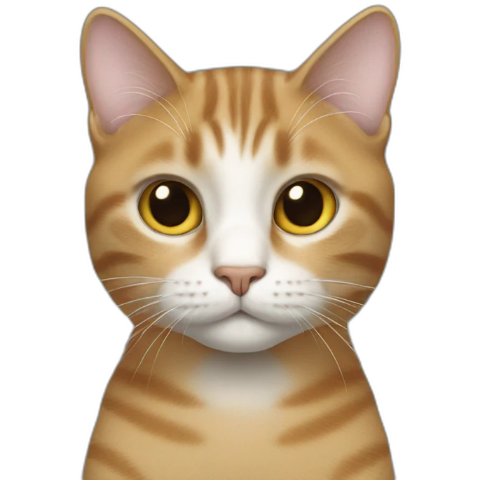 Cat wearing jean and top emoji