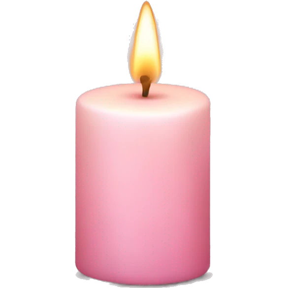 light pink candle emoji