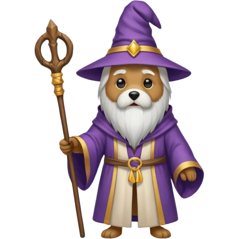 Dog wizard emoji