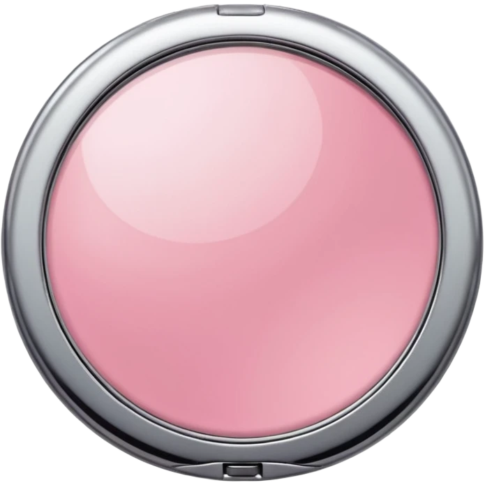 Blush compact mirror emoji