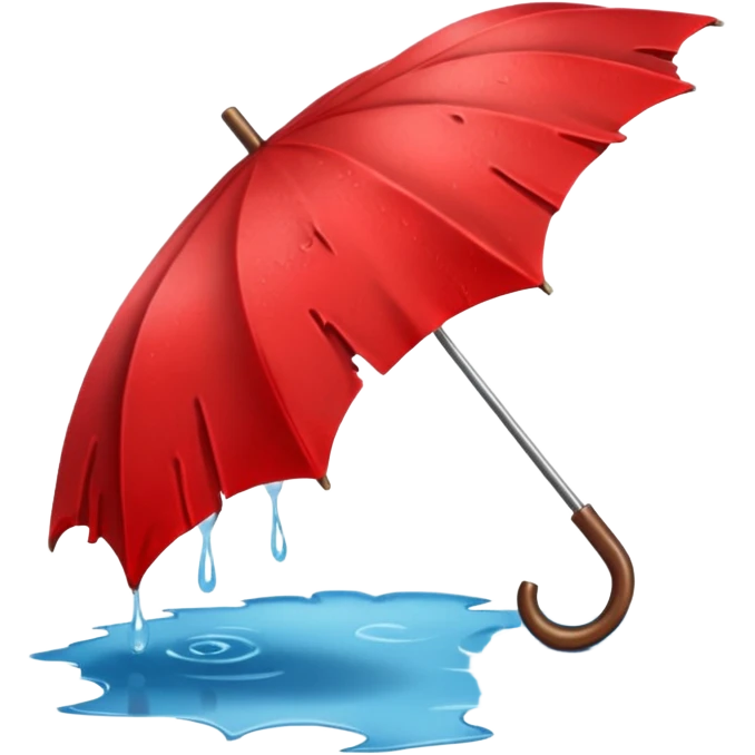 Red umbrella, Lost & Found Object. emoji