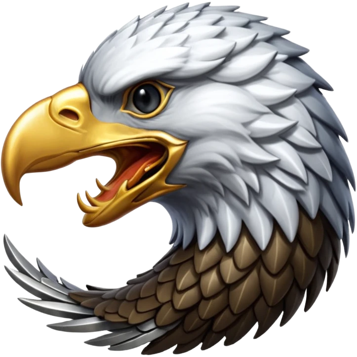 Silver Elder Scrolls Online eagle eating its tail Ouroboro emoji