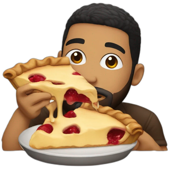 drake smelling a pie emoji
