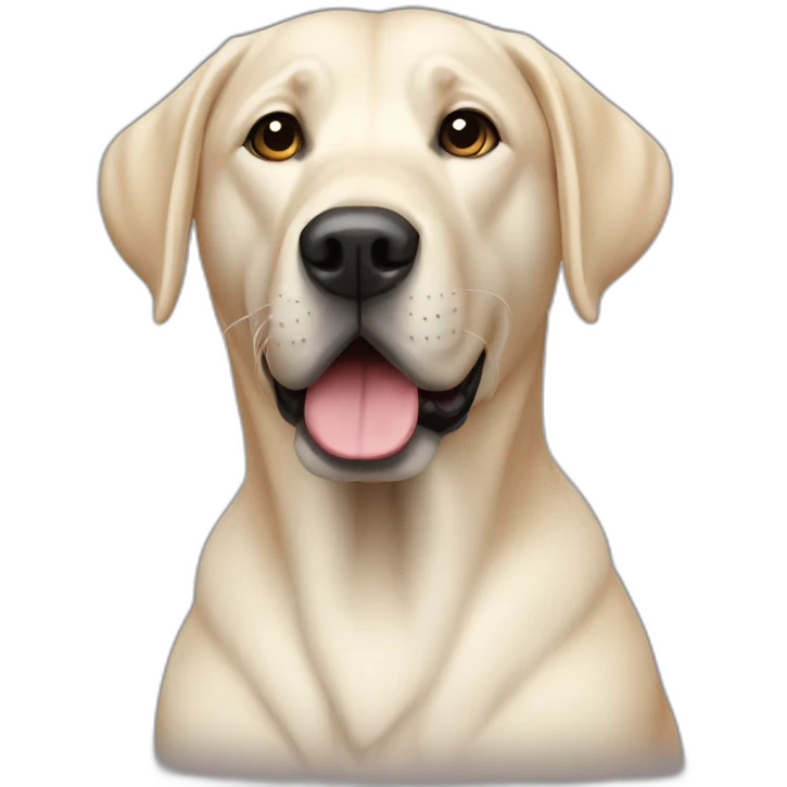 Dog Labrador black emoji