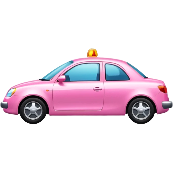 pink car driving emoji