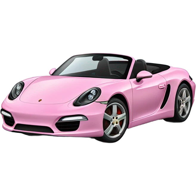 pink porsche convertible  emoji