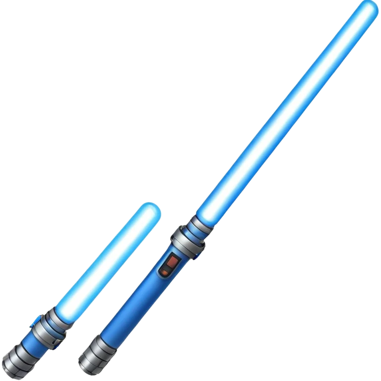 Blue lightsaber emoji